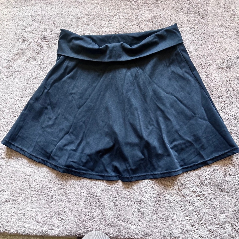 QINSEN Black Athletic Skort with Built-in Shorts Tennis Golf Running Size L - Picture 6 of 7